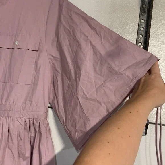 HEVRON HANNAH MINI DRESS PURPLE MEDIUM - Picture 5 of 10